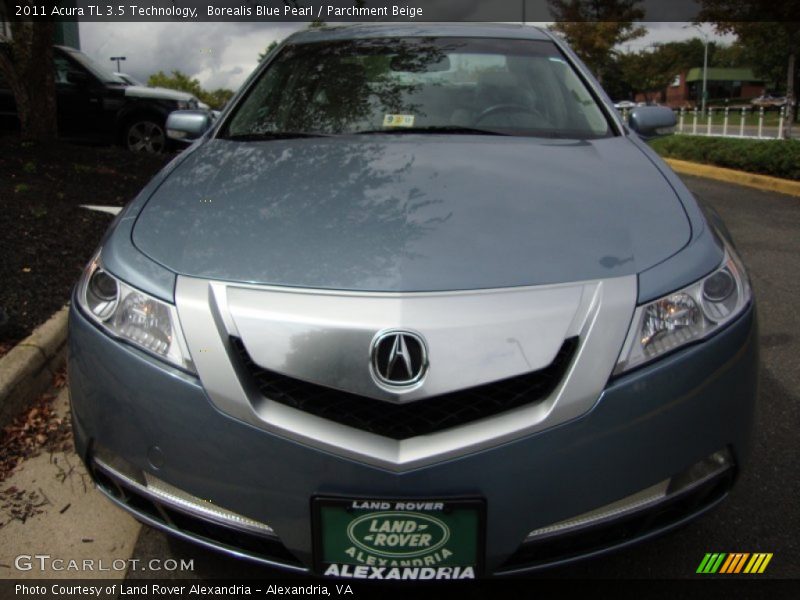 Borealis Blue Pearl / Parchment Beige 2011 Acura TL 3.5 Technology