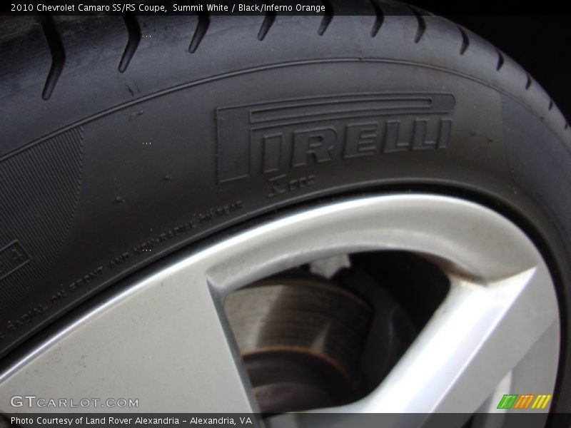 Summit White / Black/Inferno Orange 2010 Chevrolet Camaro SS/RS Coupe