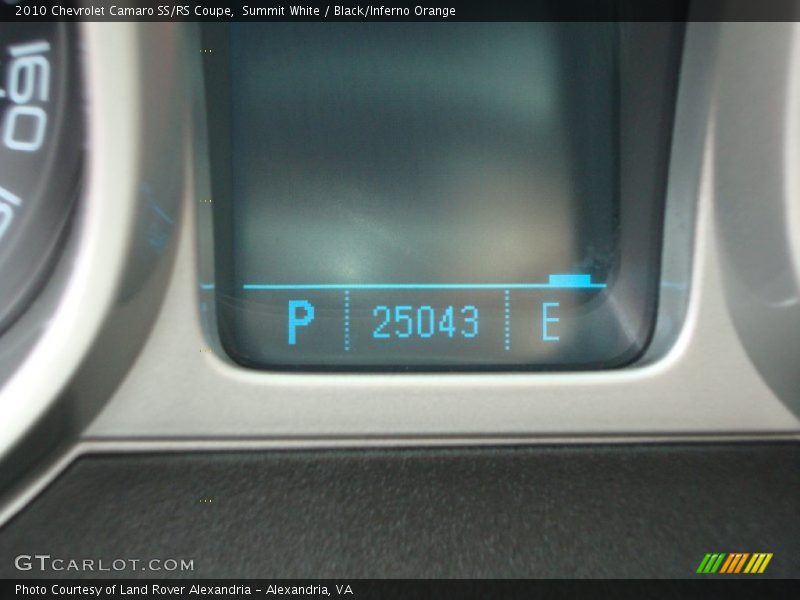 Summit White / Black/Inferno Orange 2010 Chevrolet Camaro SS/RS Coupe