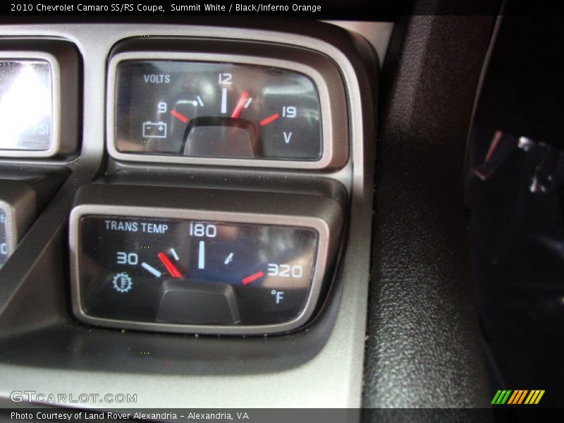 Summit White / Black/Inferno Orange 2010 Chevrolet Camaro SS/RS Coupe