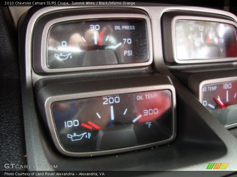 Summit White / Black/Inferno Orange 2010 Chevrolet Camaro SS/RS Coupe