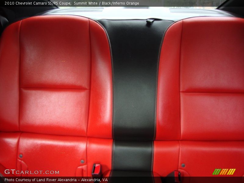 Summit White / Black/Inferno Orange 2010 Chevrolet Camaro SS/RS Coupe