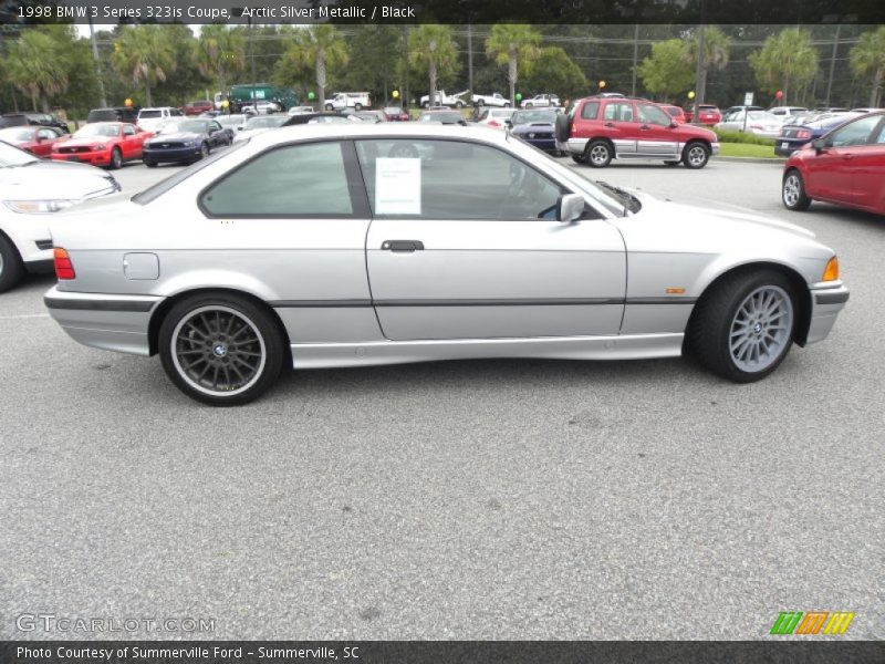 Arctic Silver Metallic / Black 1998 BMW 3 Series 323is Coupe