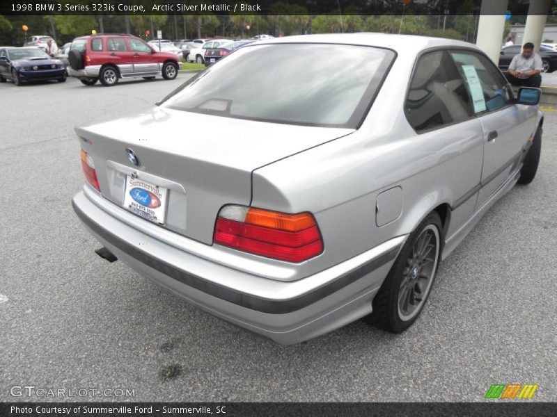 Arctic Silver Metallic / Black 1998 BMW 3 Series 323is Coupe