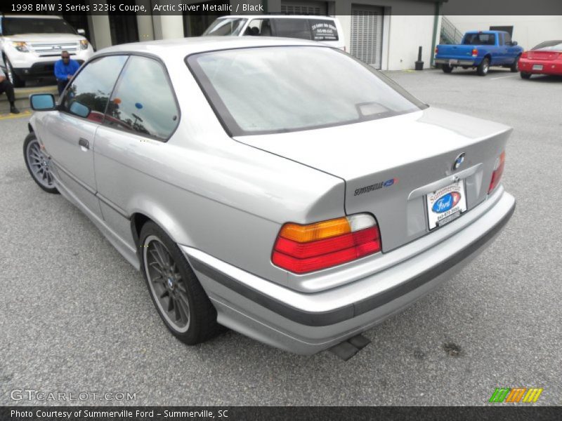 Arctic Silver Metallic / Black 1998 BMW 3 Series 323is Coupe