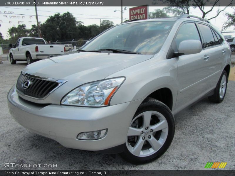 Millenium Silver Metallic / Light Gray 2008 Lexus RX 350