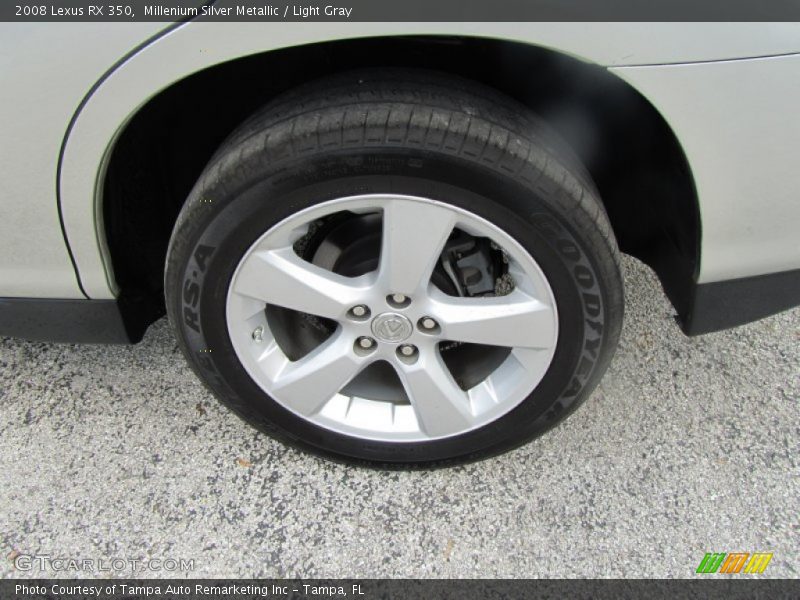 Millenium Silver Metallic / Light Gray 2008 Lexus RX 350