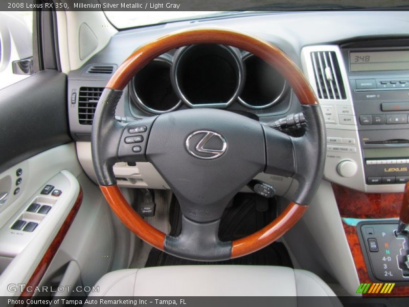 Millenium Silver Metallic / Light Gray 2008 Lexus RX 350