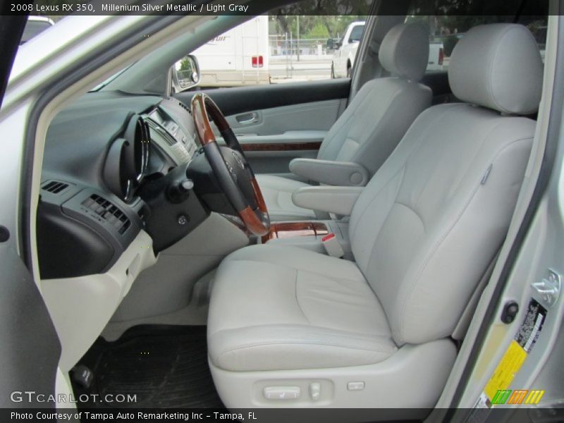 Millenium Silver Metallic / Light Gray 2008 Lexus RX 350