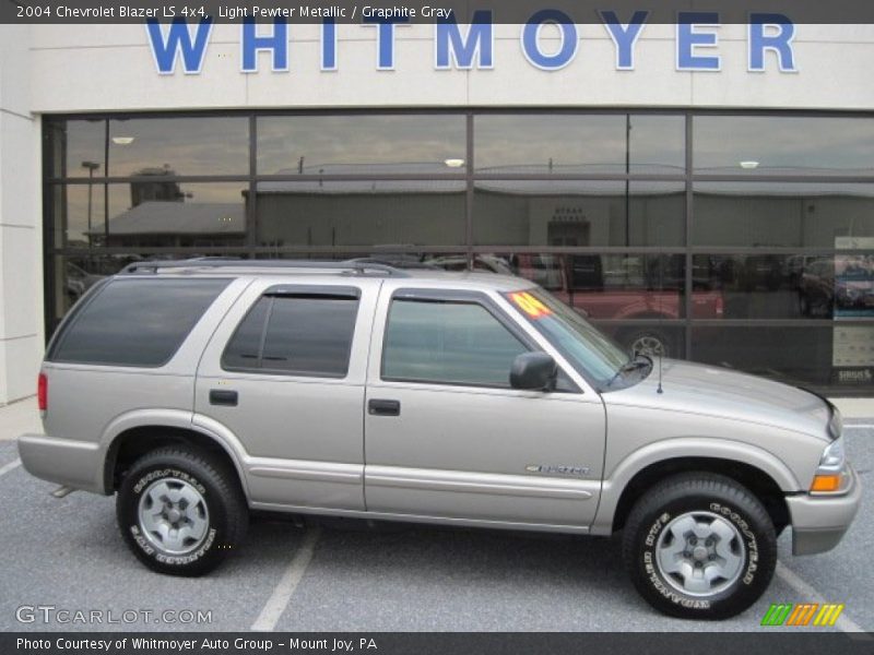 Light Pewter Metallic / Graphite Gray 2004 Chevrolet Blazer LS 4x4