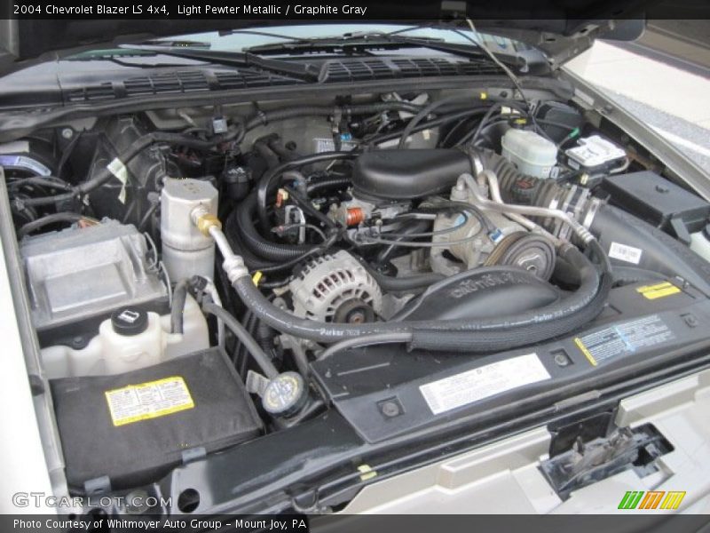 Light Pewter Metallic / Graphite Gray 2004 Chevrolet Blazer LS 4x4