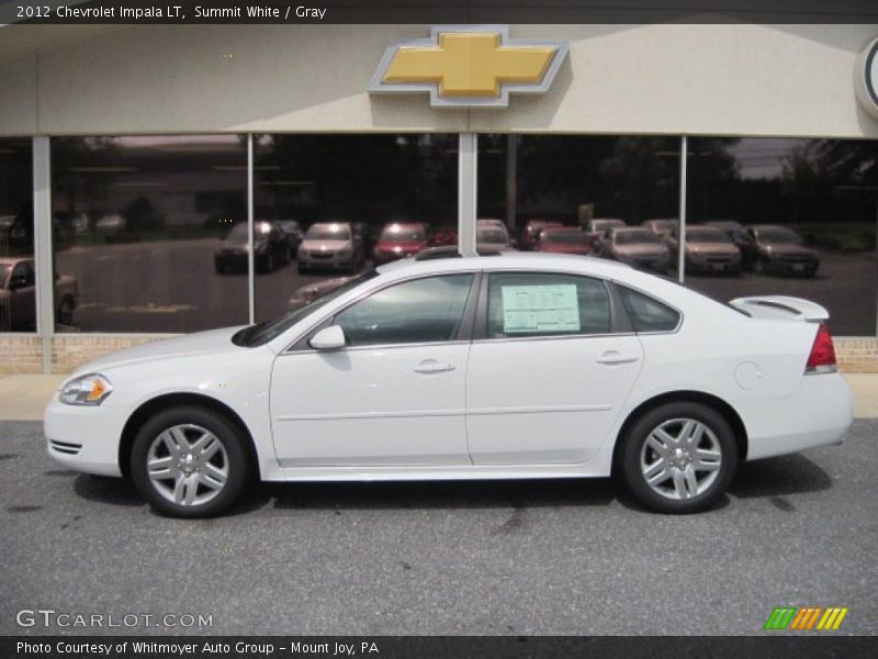 Summit White / Gray 2012 Chevrolet Impala LT