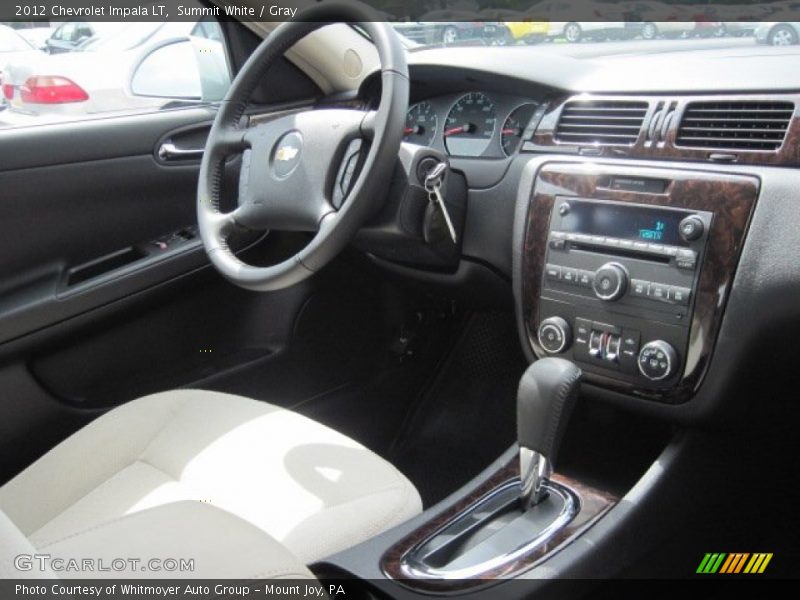 Summit White / Gray 2012 Chevrolet Impala LT