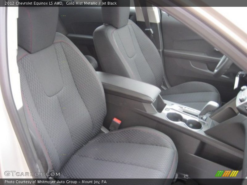 Gold Mist Metallic / Jet Black 2012 Chevrolet Equinox LS AWD