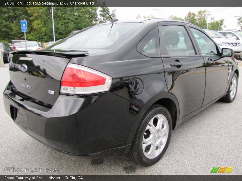 Black / Charcoal Black 2008 Ford Focus SES Sedan