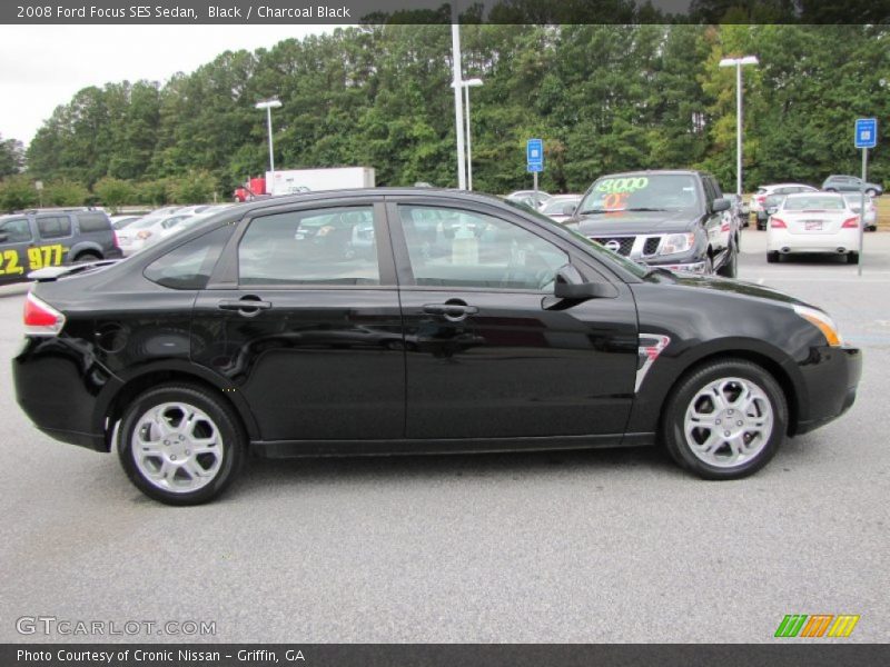 Black / Charcoal Black 2008 Ford Focus SES Sedan
