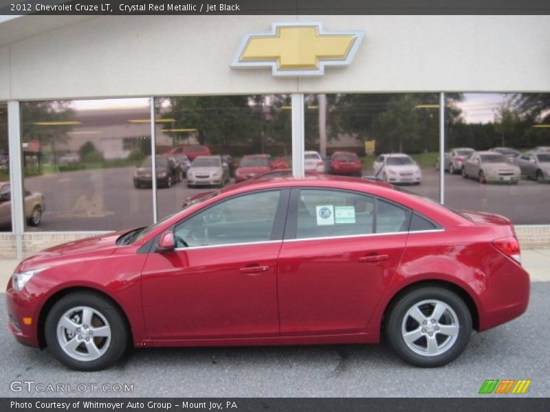 Crystal Red Metallic / Jet Black 2012 Chevrolet Cruze LT