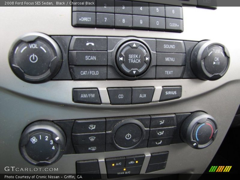 Black / Charcoal Black 2008 Ford Focus SES Sedan