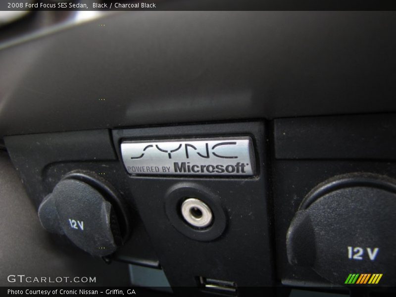Black / Charcoal Black 2008 Ford Focus SES Sedan