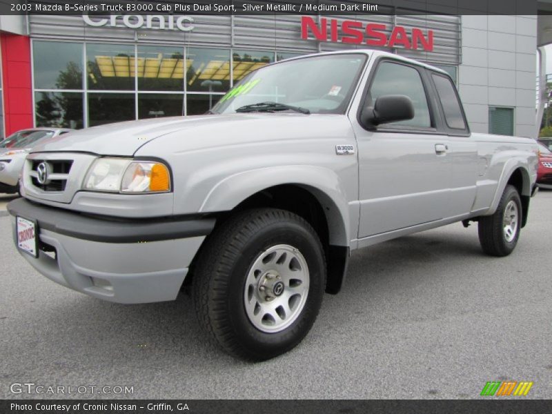 Silver Metallic / Medium Dark Flint 2003 Mazda B-Series Truck B3000 Cab Plus Dual Sport