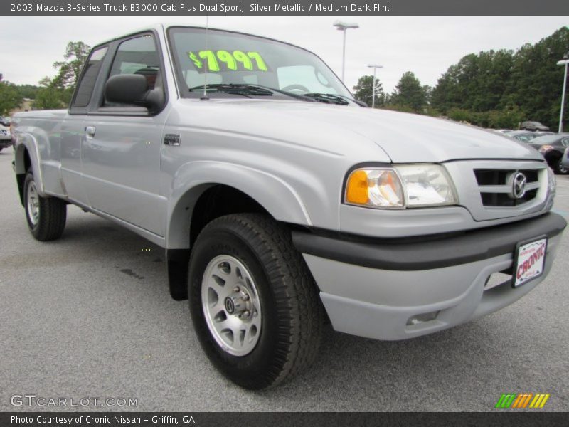 Silver Metallic / Medium Dark Flint 2003 Mazda B-Series Truck B3000 Cab Plus Dual Sport