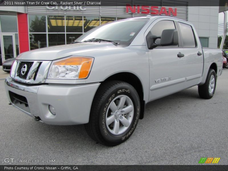 Radiant Silver / Charcoal 2011 Nissan Titan SV Crew Cab