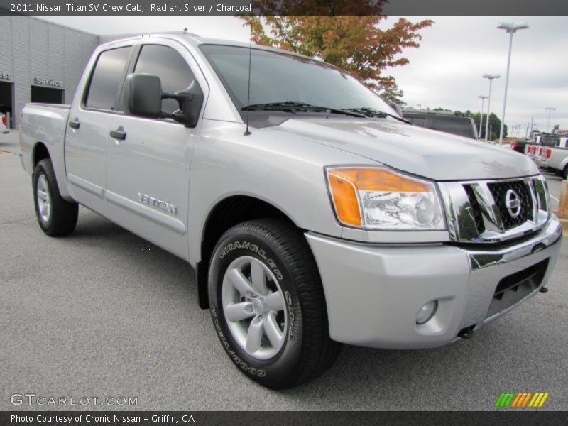 Radiant Silver / Charcoal 2011 Nissan Titan SV Crew Cab