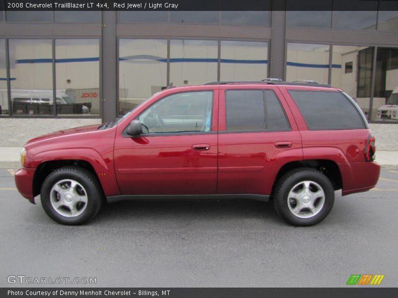 Red Jewel / Light Gray 2008 Chevrolet TrailBlazer LT 4x4