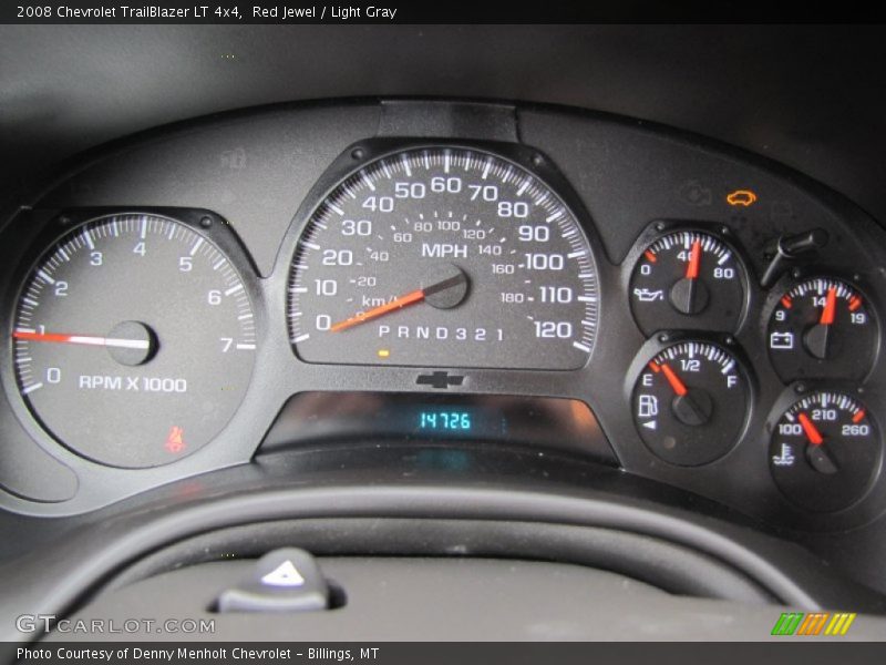 Red Jewel / Light Gray 2008 Chevrolet TrailBlazer LT 4x4