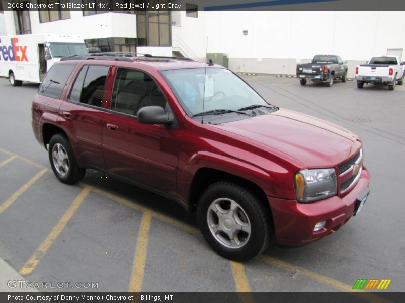 Red Jewel / Light Gray 2008 Chevrolet TrailBlazer LT 4x4