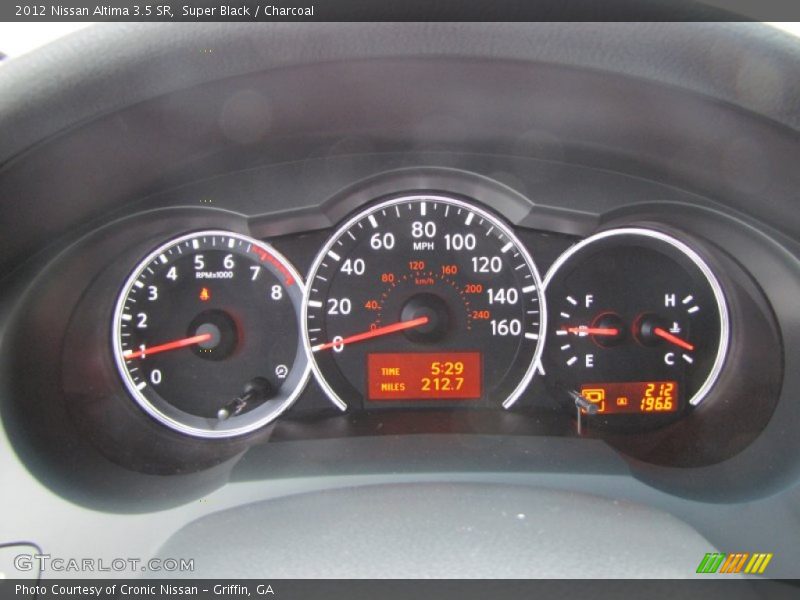 Super Black / Charcoal 2012 Nissan Altima 3.5 SR