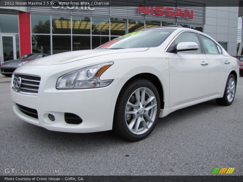 Winter Frost White / Charcoal 2011 Nissan Maxima 3.5 SV