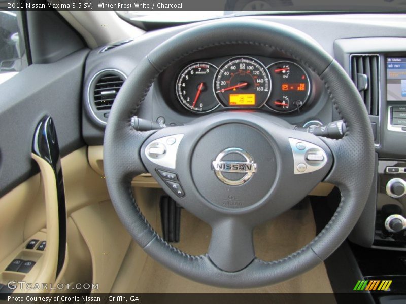 Winter Frost White / Charcoal 2011 Nissan Maxima 3.5 SV