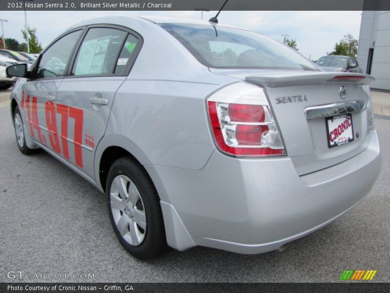 Brilliant Silver Metallic / Charcoal 2012 Nissan Sentra 2.0