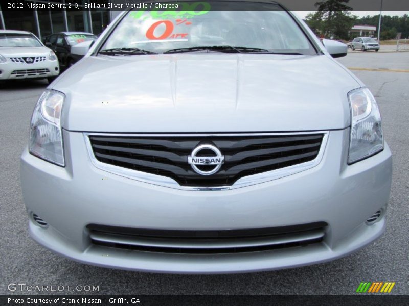 Brilliant Silver Metallic / Charcoal 2012 Nissan Sentra 2.0