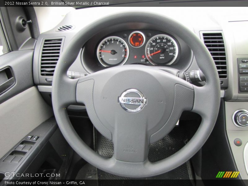 Brilliant Silver Metallic / Charcoal 2012 Nissan Sentra 2.0