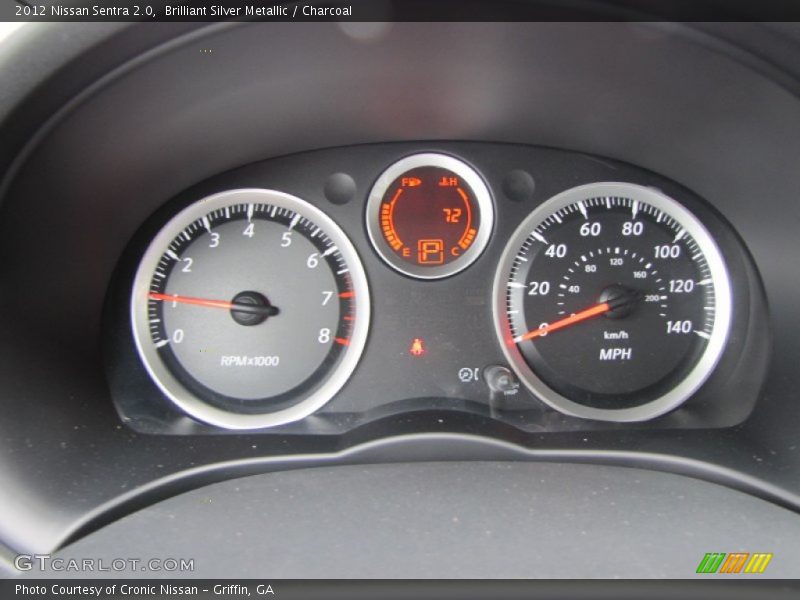Brilliant Silver Metallic / Charcoal 2012 Nissan Sentra 2.0