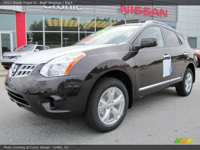 Black Amethyst / Black 2011 Nissan Rogue SV