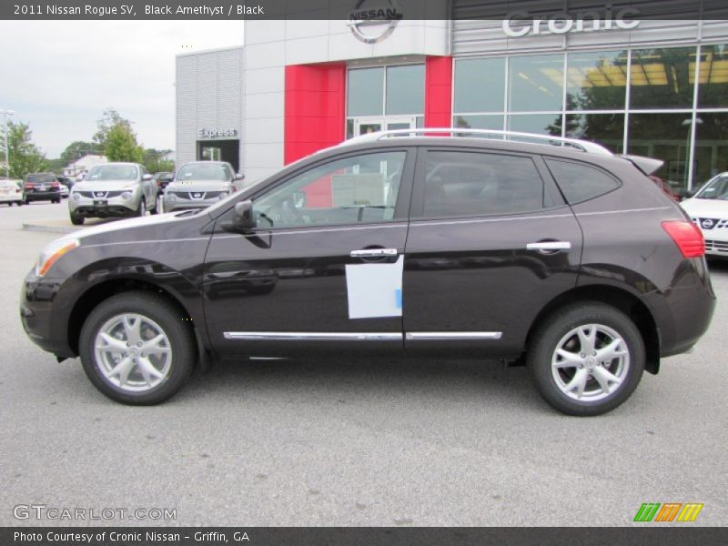 Black Amethyst / Black 2011 Nissan Rogue SV