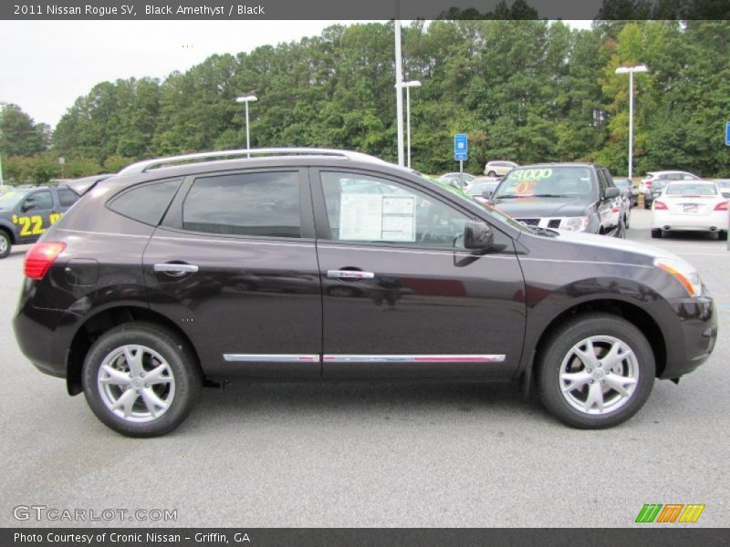 Black Amethyst / Black 2011 Nissan Rogue SV