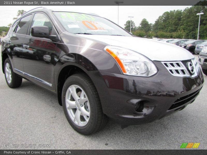 Black Amethyst / Black 2011 Nissan Rogue SV