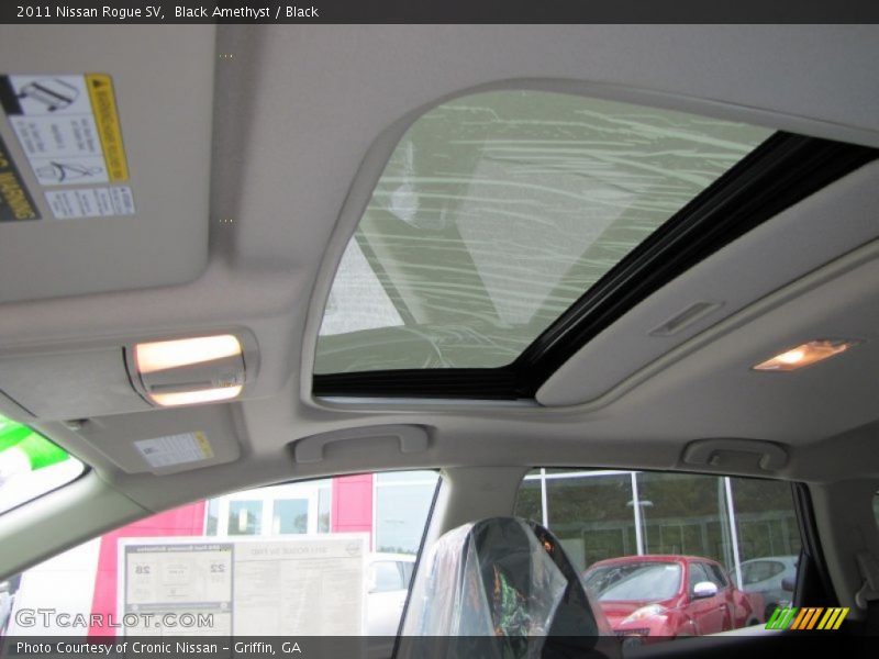 Black Amethyst / Black 2011 Nissan Rogue SV