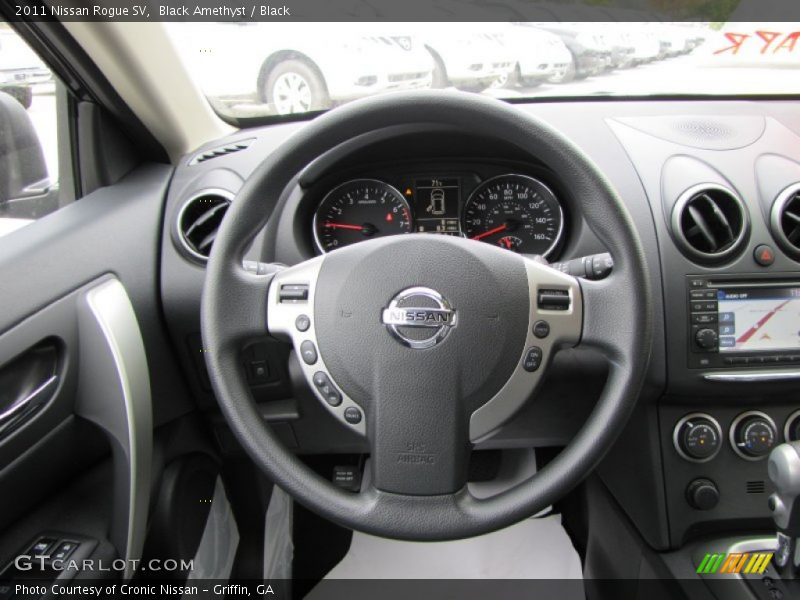 Black Amethyst / Black 2011 Nissan Rogue SV