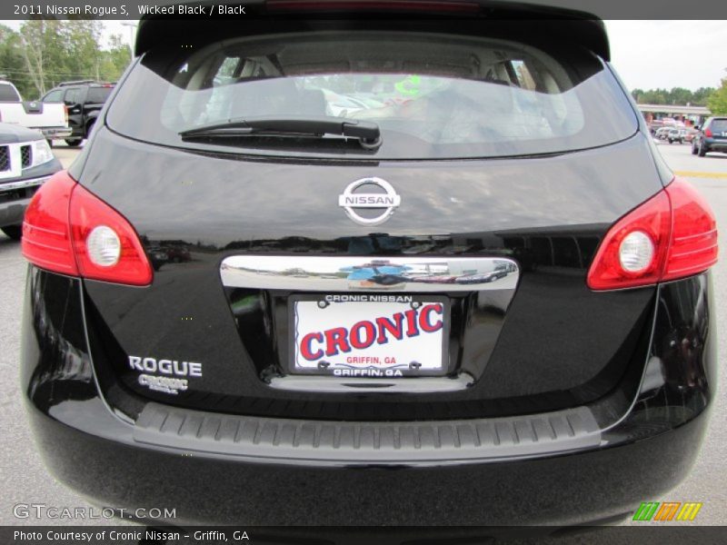 Wicked Black / Black 2011 Nissan Rogue S