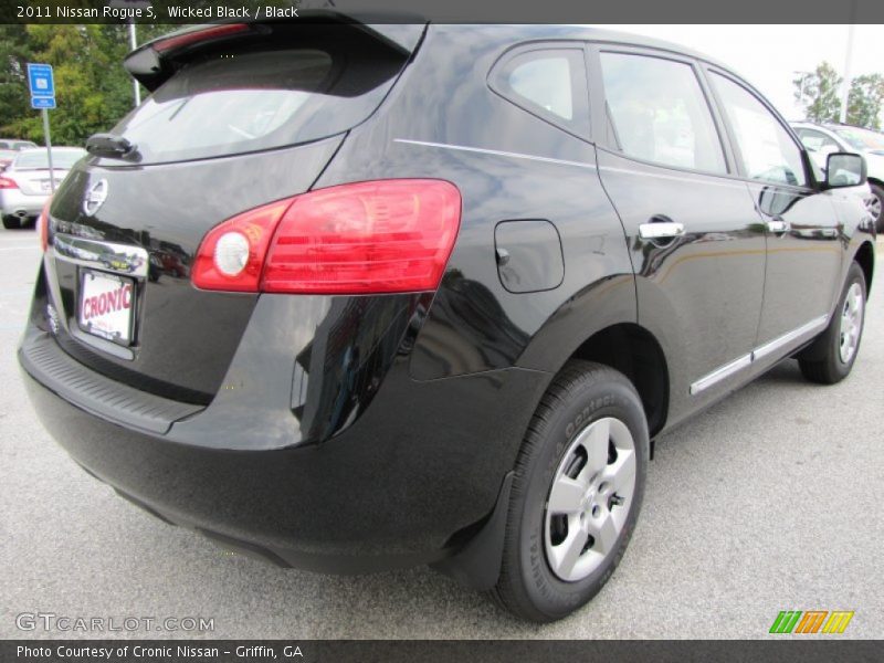 Wicked Black / Black 2011 Nissan Rogue S
