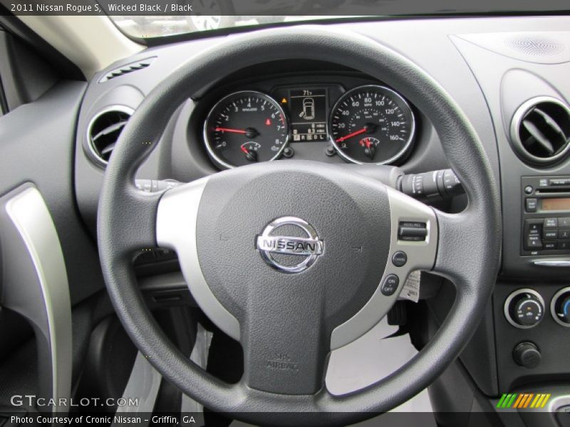 Wicked Black / Black 2011 Nissan Rogue S