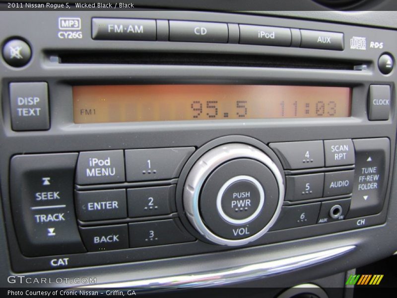 Wicked Black / Black 2011 Nissan Rogue S