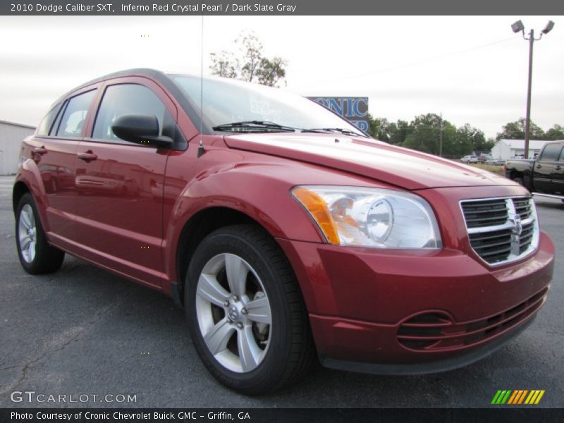 Inferno Red Crystal Pearl / Dark Slate Gray 2010 Dodge Caliber SXT