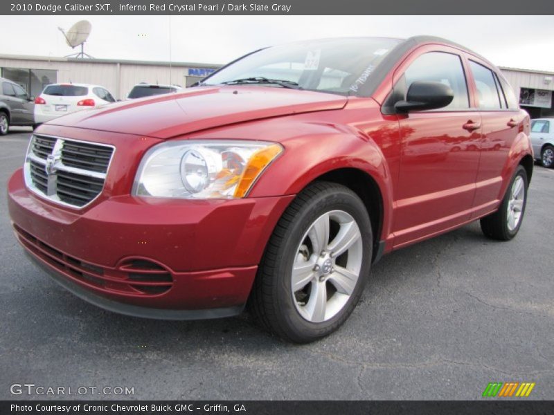Inferno Red Crystal Pearl / Dark Slate Gray 2010 Dodge Caliber SXT