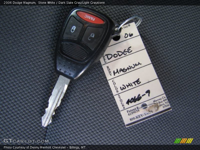 Stone White / Dark Slate Gray/Light Graystone 2006 Dodge Magnum